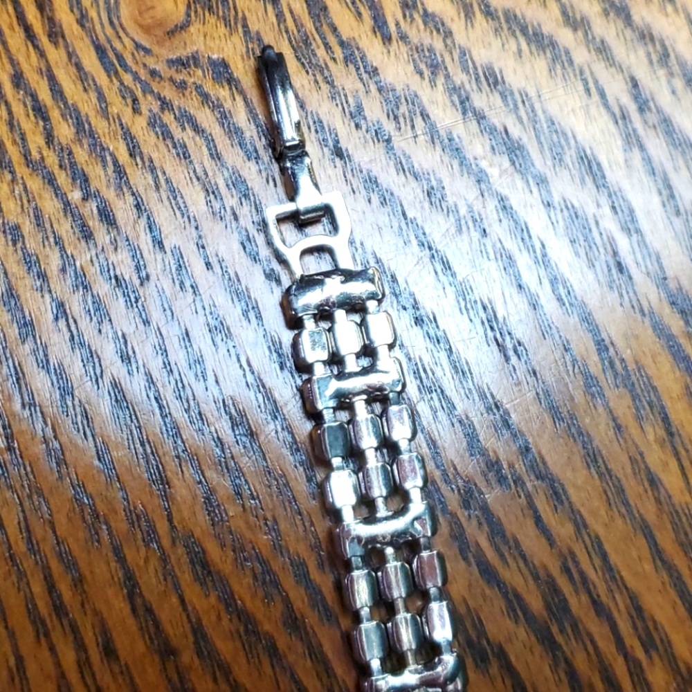 Rhinestone vintage bracelet - Picture 5 of 9